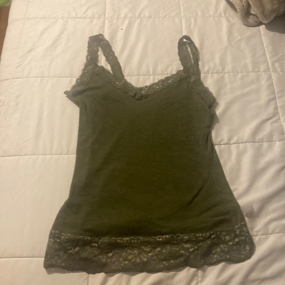 y2k mossy colored camisole top